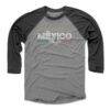 Mexico National Team 500 Level Inline 3/4-Sleeve Tri-Blend Baseball T-Shirt - - Front View