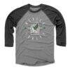 Mexico National Team 500 Level Unisex Futbol Raglan 3/4-Sleeve Baseball T-Shirt - - Front View
