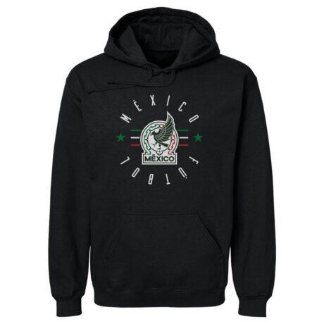 Mexico National Team 500 Level Futbol Pullover Hoodie - Black - Front View