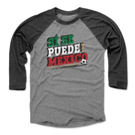 Mexico National Team 500 Level Si Se Puede Raglan 3/4-Sleeve Baseball T-Shirt - - Front View