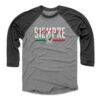 Mexico National Team 500 Level Siempre Contigo 3/4-Sleeve Tri-Blend Baseball T-Shirt - - Front View