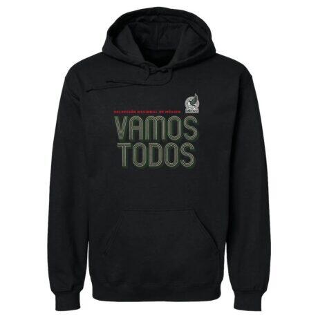 Mexico National Team 500 Level Vamos Todos Inline Bold Pullover Hoodie - Black - Front View