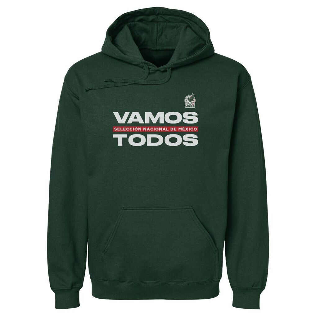 Mexico National Team 500 Level Vamos Todos Pullover Hoodie - Dark Green