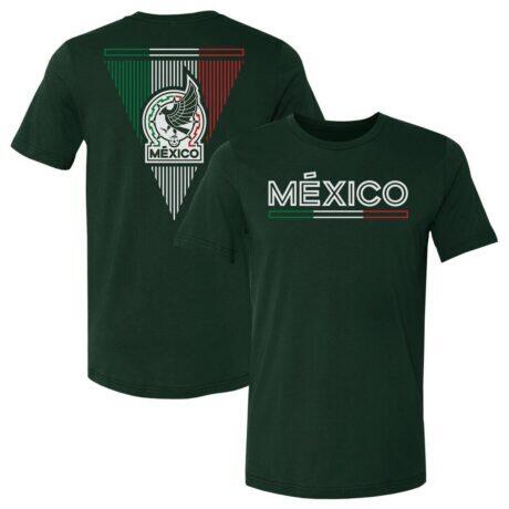 Mexico National Team 500 Level Inline F&B T-Shirt - Forest Green - Front View