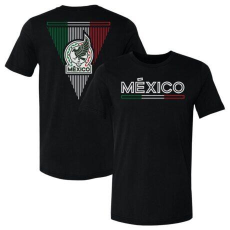 Mexico National Team 500 Level Inline F&B T-Shirt - Black - Front View