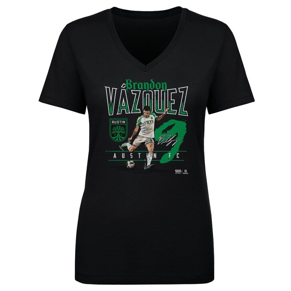 Brandon Vazquez Austin FC 500 Level Women's Feature V-Neck T-Shirt