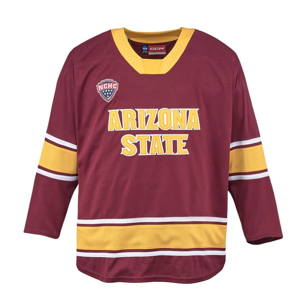 Arizona State Sun Devils CCM  Replica Hockey Jersey - Maroon