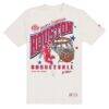 Houston Rockets New Era Oversized City Edition Remix Vintage T-Shirt - Cream - Back View