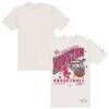 Houston Rockets New Era Oversized City Edition Remix Vintage T-Shirt - Cream - Front View