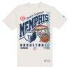 Memphis Grizzlies New Era Oversized City Edition Remix Vintage T-Shirt - Cream - Side View