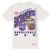 Sacramento Kings New Era Oversized City Edition Remix Vintage T-Shirt - Cream - Side View