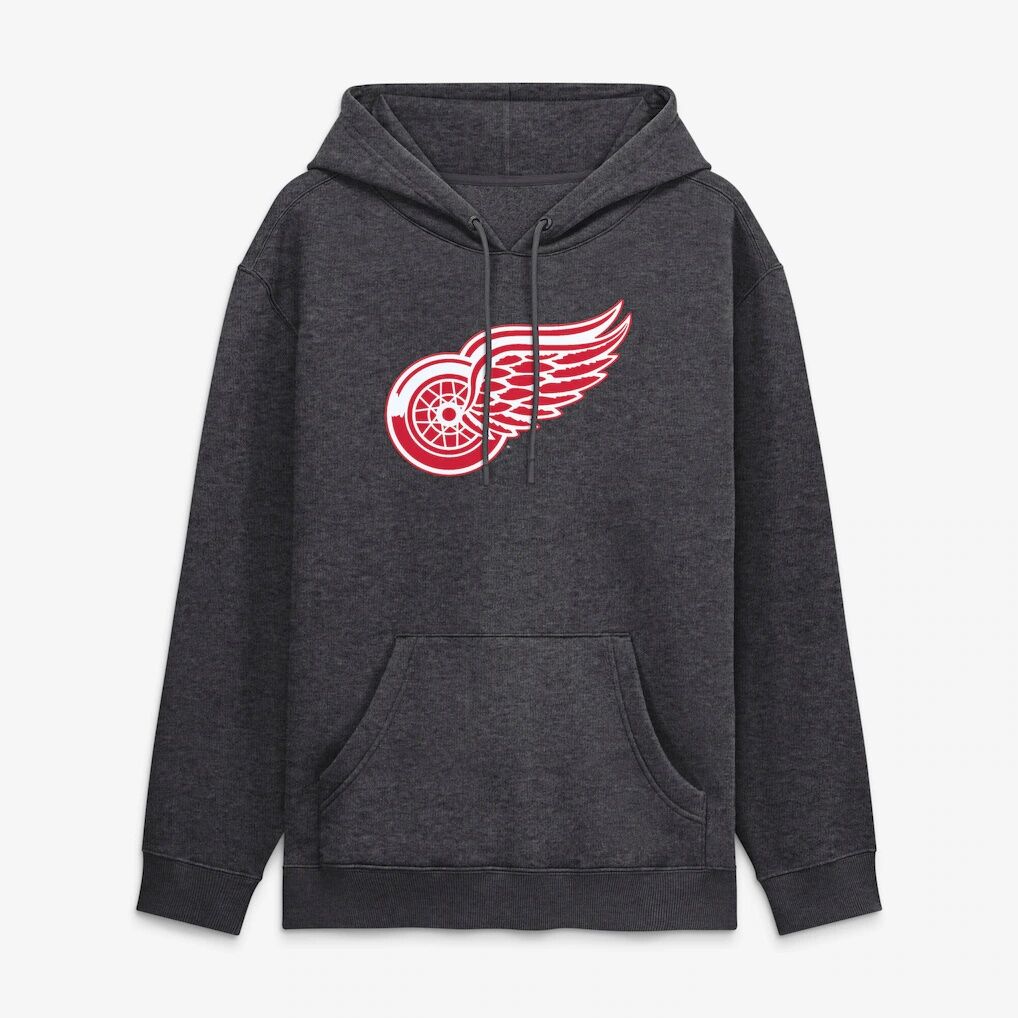 Detroit Red Wings Fashion7 Essential Hoodie - Heather Charcoal