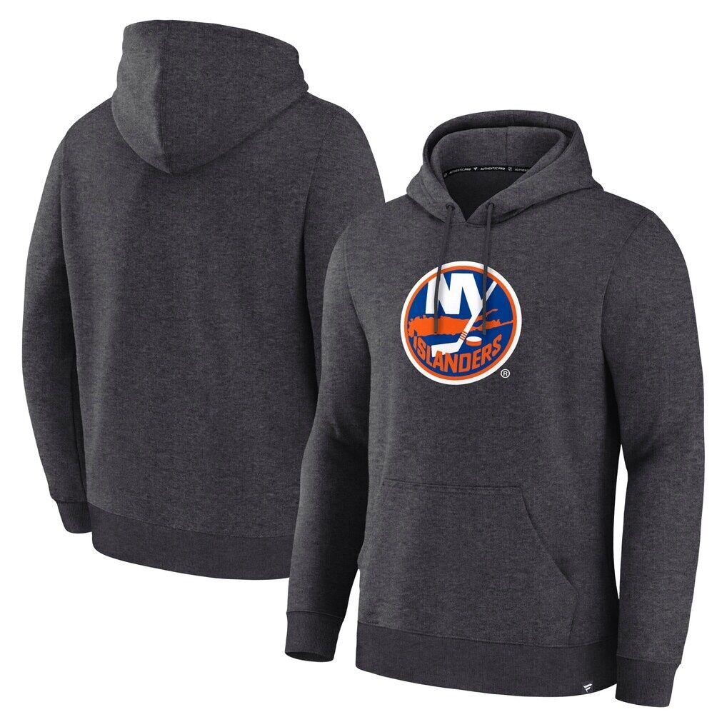New York Islanders Fashion7 Essential Hoodie - Heather Charcoal