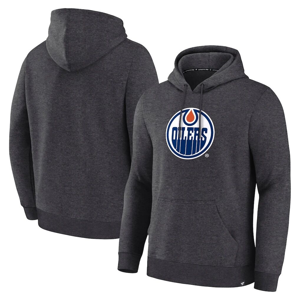 Edmonton Oilers Fashion7 Essential Hoodie - Heather Charcoal