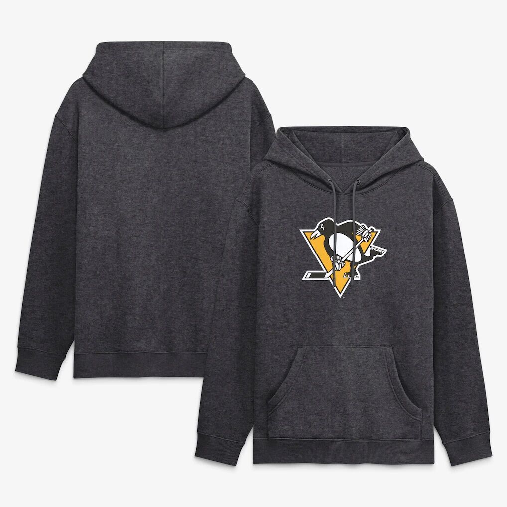 Pittsburgh Penguins Fashion7 Essential Hoodie - Heather Charcoal