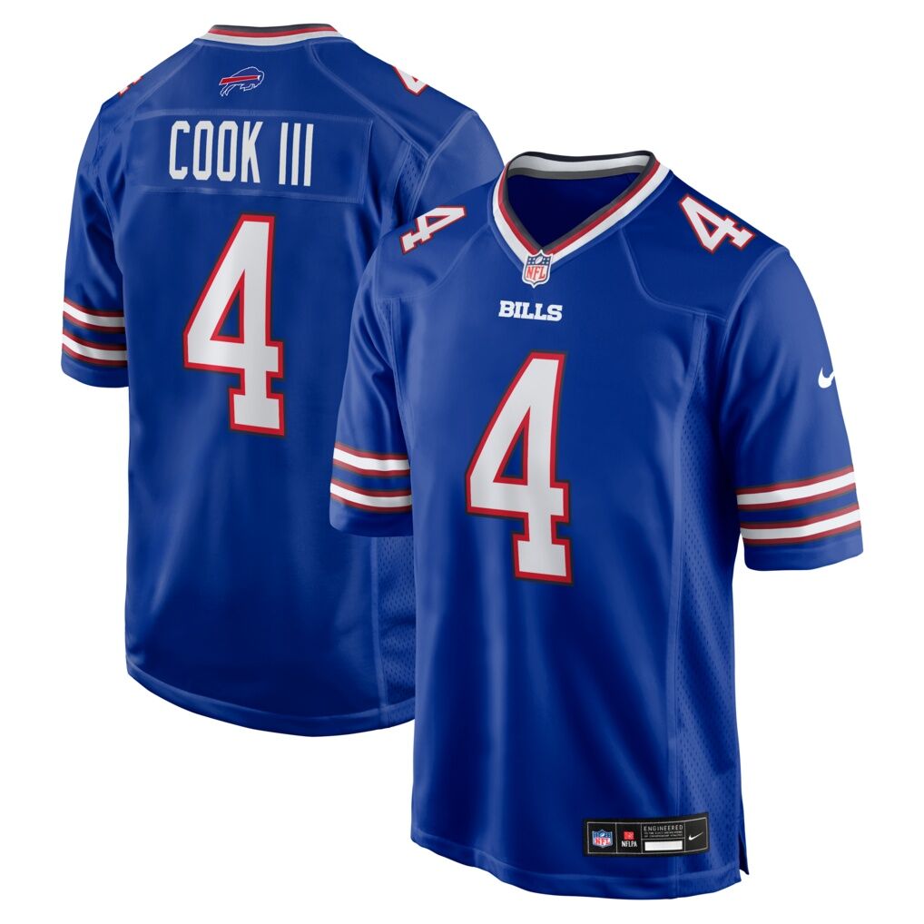 James Cook III Buffalo Bills Nike Team Game Jersey -  Royal