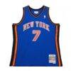 Carmelo Anthony New York Knicks Mitchell & Ness 2010/11 Swingman Jersey - Blue - Side View