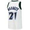 Kevin Garnett Minnesota Timberwolves Mitchell & Ness Hardwood Classics Swingman Jersey - White - Detail View