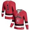 Harvard Crimson Youth Lightweight Women's Hockey Team Fashion Jersey - Crimson - Front View