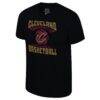 Cleveland Cavaliers Stadium Essentials Unisex Club Time Tri-Blend T-Shirt - Black - Side View