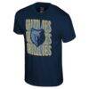 Memphis Grizzlies Stadium Essentials Unisex Step Up T-Shirt - Navy - Side View