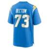 Mekhi Becton Los Angeles Chargers Nike Team Game Jersey - - Detail View
