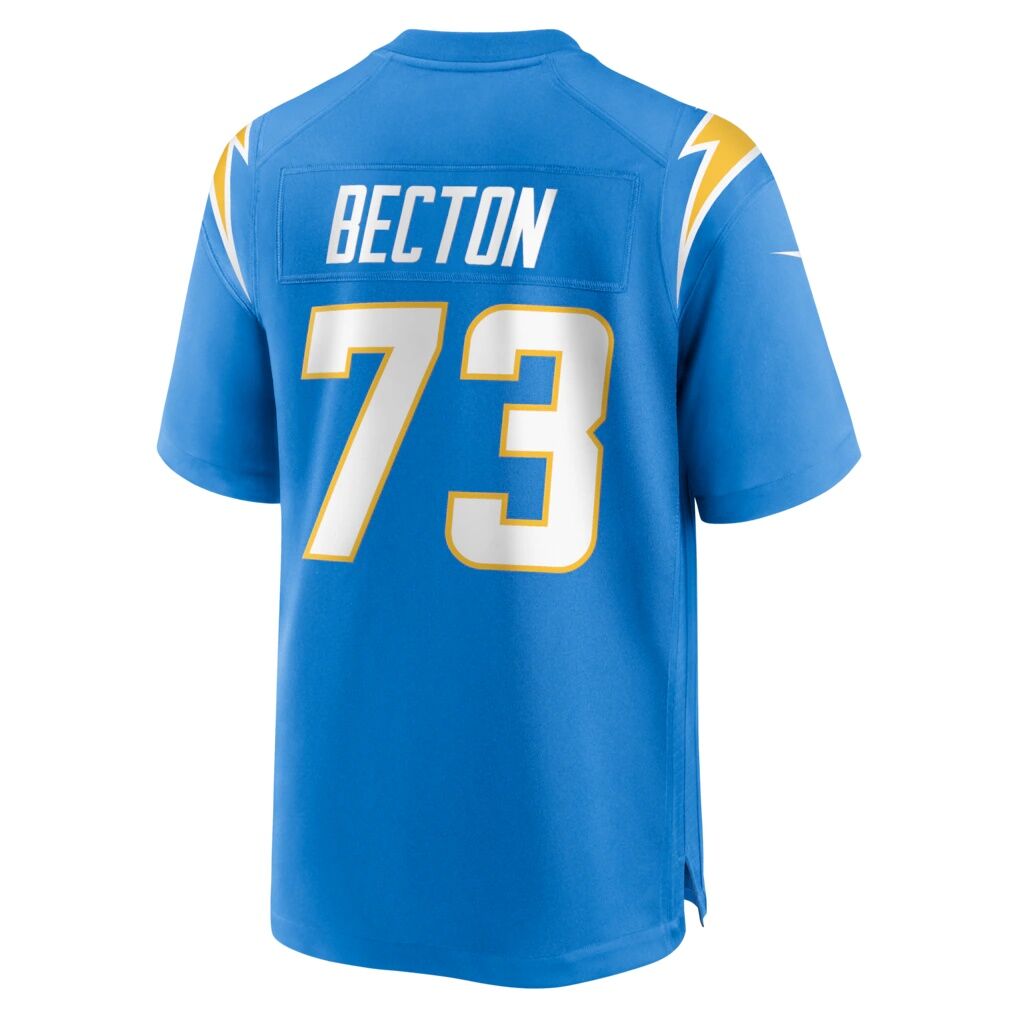 Mekhi Becton Los Angeles Chargers Nike Team Game Jersey -  Powder Blue