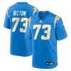 Mekhi Becton Los Angeles Chargers Nike Team Game Jersey - - Front View