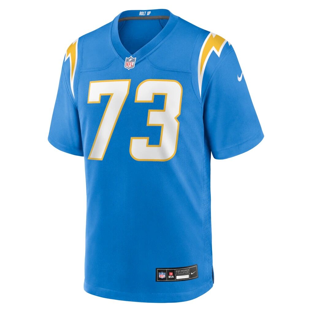 Mekhi Becton Los Angeles Chargers Nike Team Game Jersey -  Powder Blue