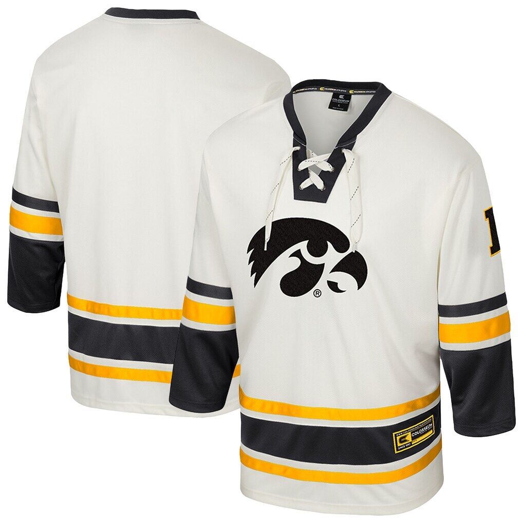 Iowa Hawkeyes Colosseum Puck Proud Fashion Hockey Jersey