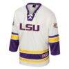 LSU Tigers Colosseum Puck Proud Fashion Hockey Jersey - Cream - Side View