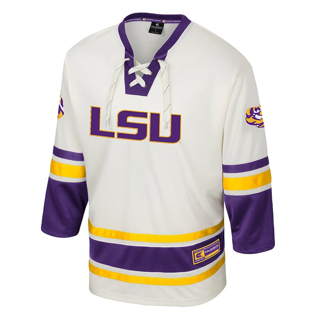 LSU Tigers Colosseum Puck Proud Fashion Hockey Jersey