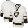 Army Black Knights Colosseum Puck Proud Fashion Hockey Jersey - Cream - Front View