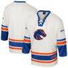 Boise State Broncos Colosseum Puck Proud Fashion Hockey Jersey - Cream - Front View