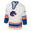 Boise State Broncos Colosseum Puck Proud Fashion Hockey Jersey - Cream - Side View