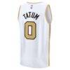 Jayson Tatum Boston Celtics Fashion7 2025/26 City Edition Fast Break Jersey - White - Detail View