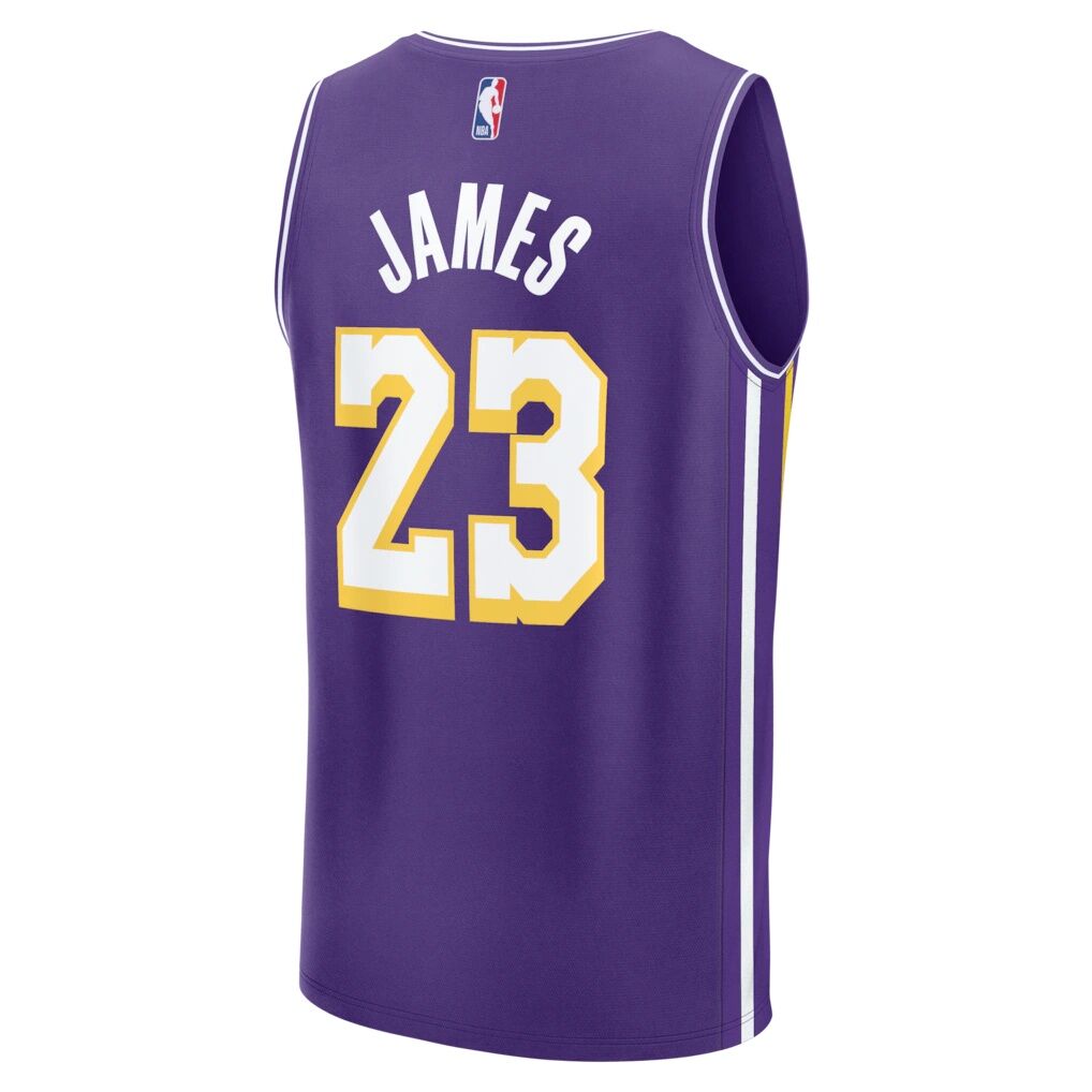LeBron James Los Angeles Lakers Fashion7 Fast Break Jersey - Statement Edition