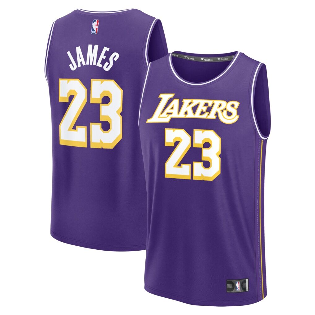 LeBron James Los Angeles Lakers Fashion7 Fast Break Jersey - Statement Edition