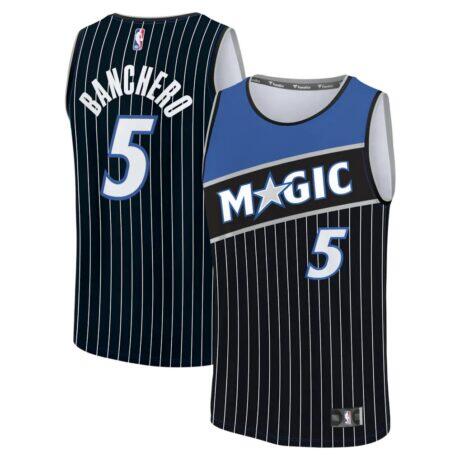 Paolo Banchero Orlando Magic Fashion7 Fast Break Jersey - Black - Front View