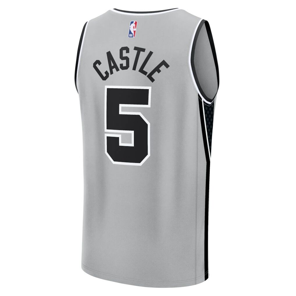 Stephon Castle San Antonio Spurs Fashion7 Youth  Fast Break Jersey - Statement Edition