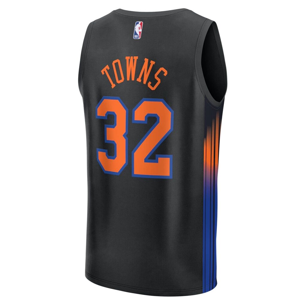 Karl-Anthony Towns New York Knicks Fashion7 Youth  Fast Break Jersey - Statement Edition