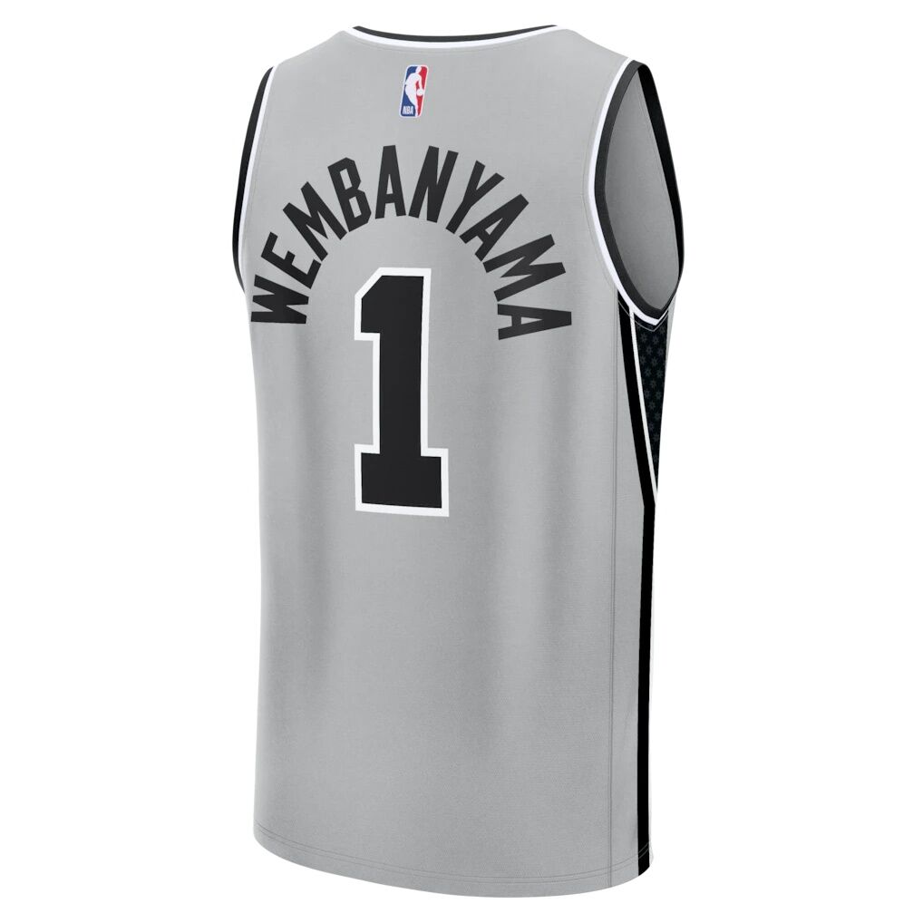 Victor Wembanyama San Antonio Spurs Fashion7 Youth  Fast Break Jersey - Statement Edition