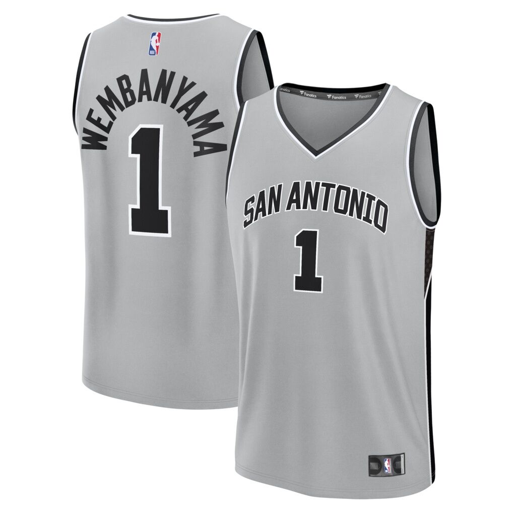 Victor Wembanyama San Antonio Spurs Fashion7 Youth  Fast Break Jersey - Statement Edition