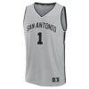 Victor Wembanyama San Antonio Spurs Fashion7 Youth Fast Break Jersey - Silver - Side View