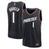 Devin Booker Phoenix Suns Fashion7 Youth Fast Break Jersey - Black - Front View