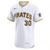 Paul Skenes Pittsburgh Pirates Nike Home MLB Awards Gold Batterman Elite Jersey - White - Front View