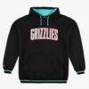 Memphis Grizzlies Mitchell & Ness Hardwood Classics Big & Tall Hoodie - Black - Front View