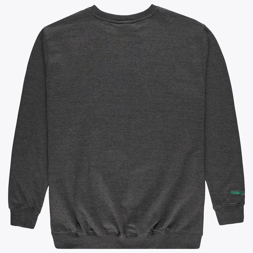 Milwaukee Bucks Mitchell & Ness Hardwood Classics Big & Tall Crewneck Sweatshirt - Heather Charcoal