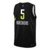 Paige Bueckers Dallas Wings Nike Youth 2025 WNBA Draft Rebel Edition Victory Player Jersey - Black - Detail View