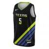 Paige Bueckers Dallas Wings Nike Youth 2025 WNBA Draft Rebel Edition Victory Player Jersey - Black - Side View
